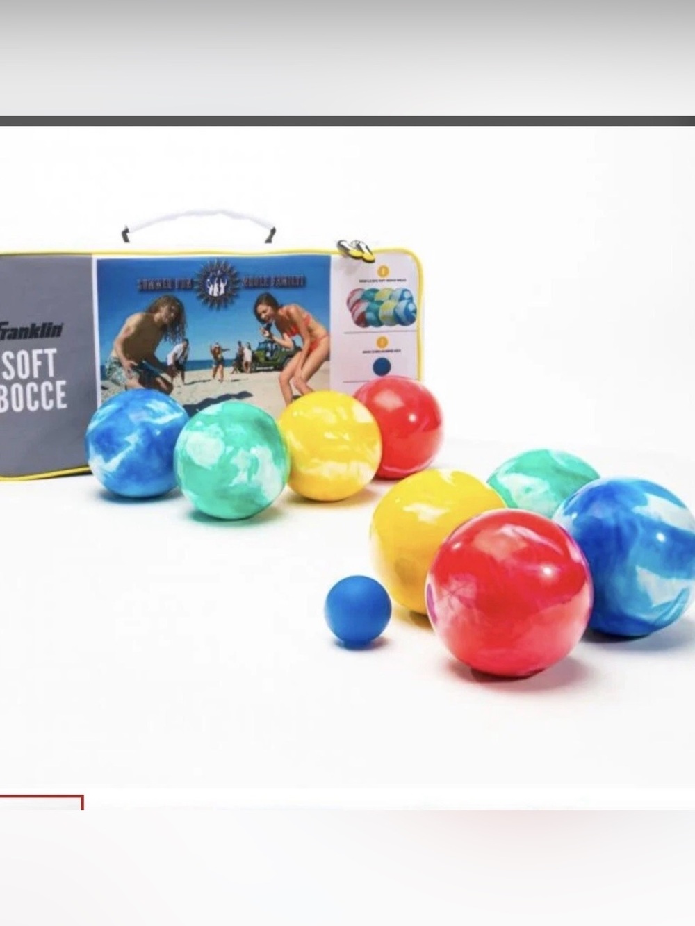Franklin Sports Soft Bocce Ball Set Indoor Outdoor Family Lawn Game New